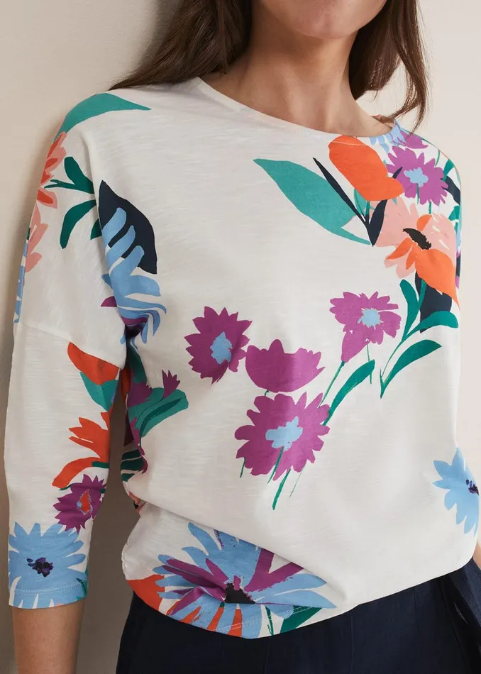 Women Phase Eight Tops and TShirts Ryley Floral Top Multicoloured