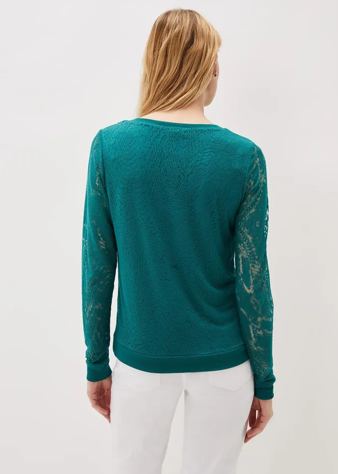 Women Phase Eight Tops and TShirts Sakuro Burnout Top Teal