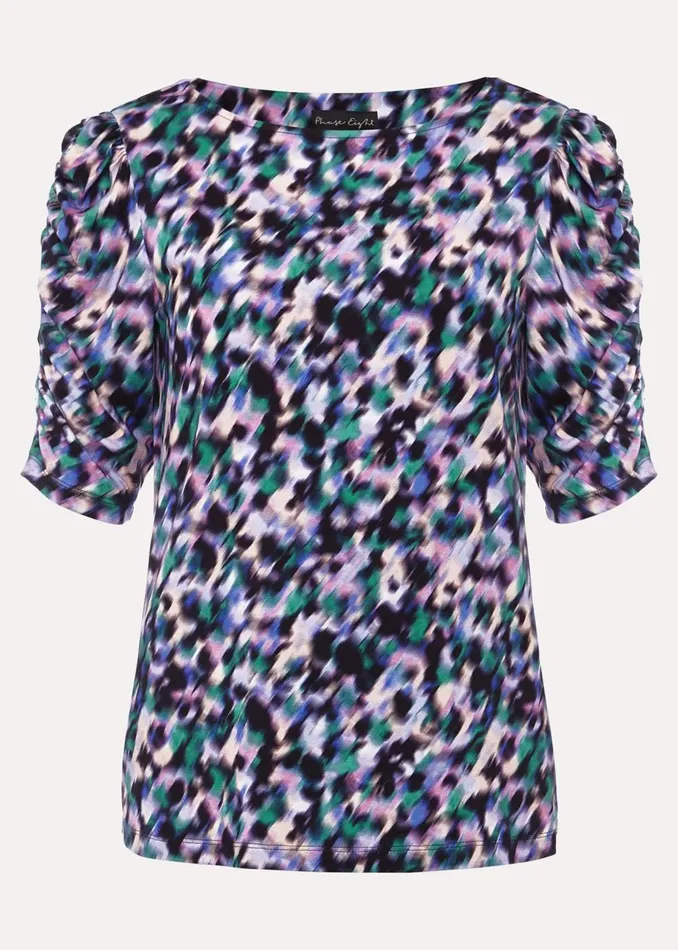 Women Phase Eight Tops and TShirts Sasha Jersey Top Navy Multi