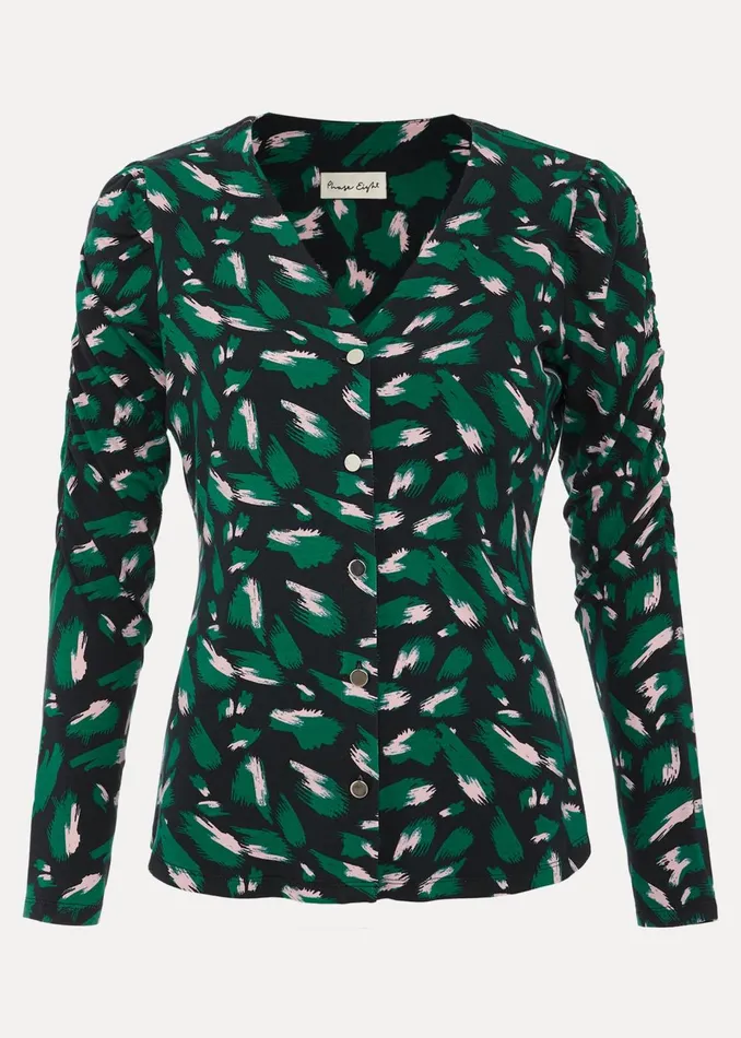 Women Phase Eight Tops and TShirts Sindy Animal Print Top Multicoloured