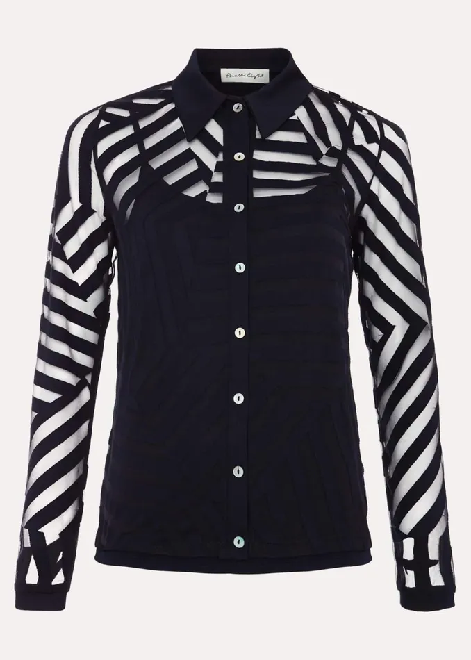 Women Phase Eight Tops and TShirts Vida Burnout Top Navy