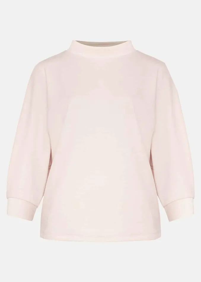 Women Phase Eight Tops and TShirts Vivvie Velvet Ribbed Top Soft Pink