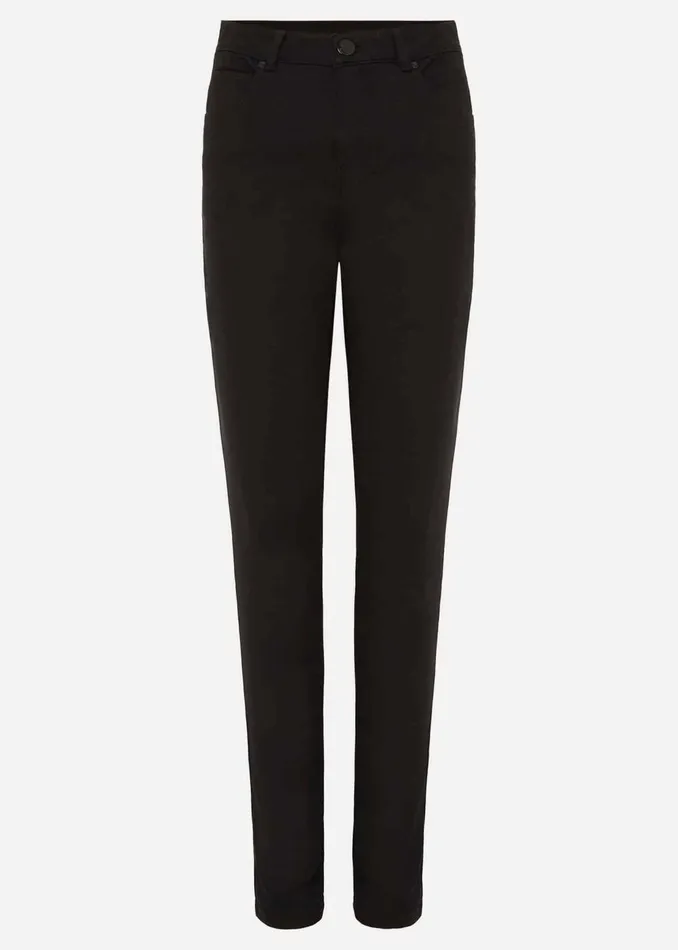 Women Phase Eight Trousers Abigial Sculpting Skinny Short Jean Black