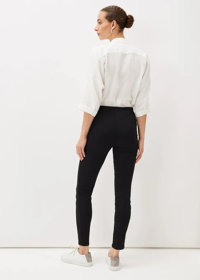 Women Phase Eight Trousers Amina Skinny Fit Jeggings Black
