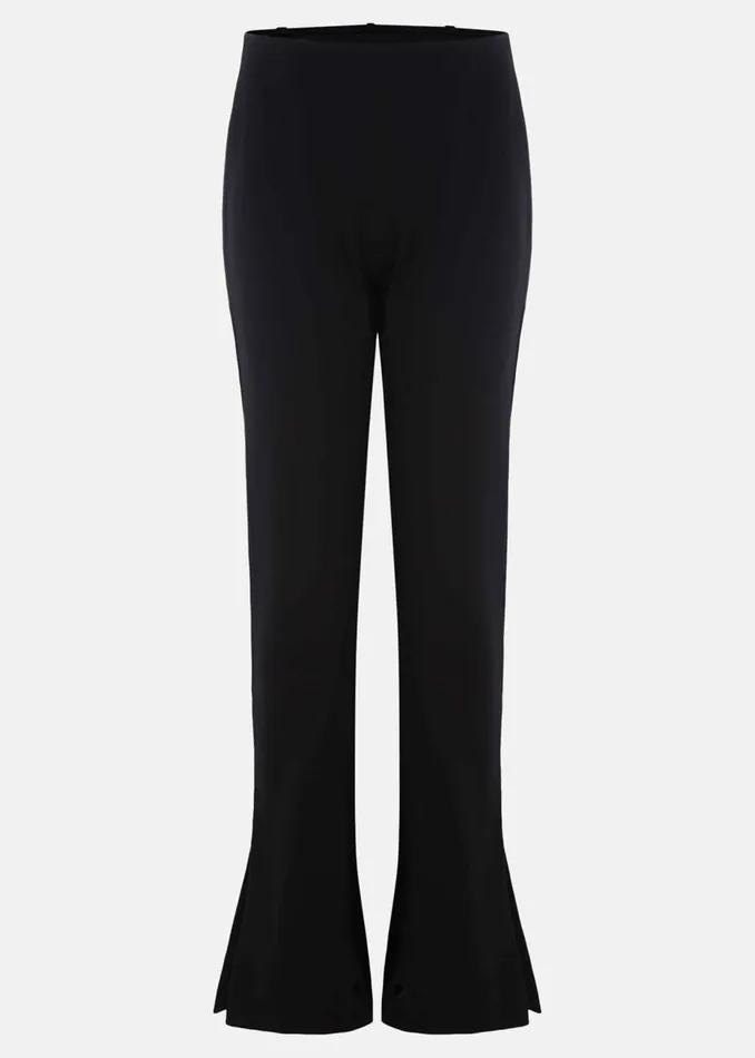 Women Phase Eight Trousers Ara Side Split Bootcut Ponte Trouser Black