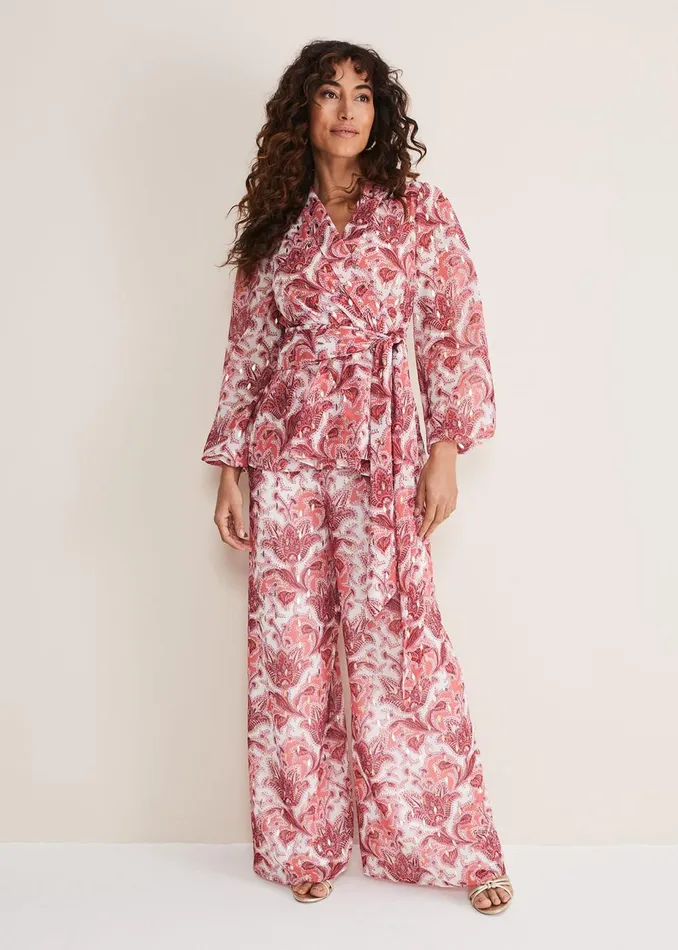 Women Phase Eight Trousers Arabella Print Trousers Sunsetmulti
