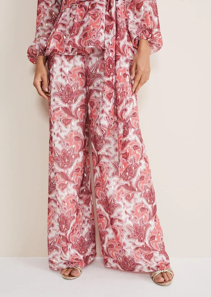 Women Phase Eight Trousers Arabella Print Trousers Sunsetmulti