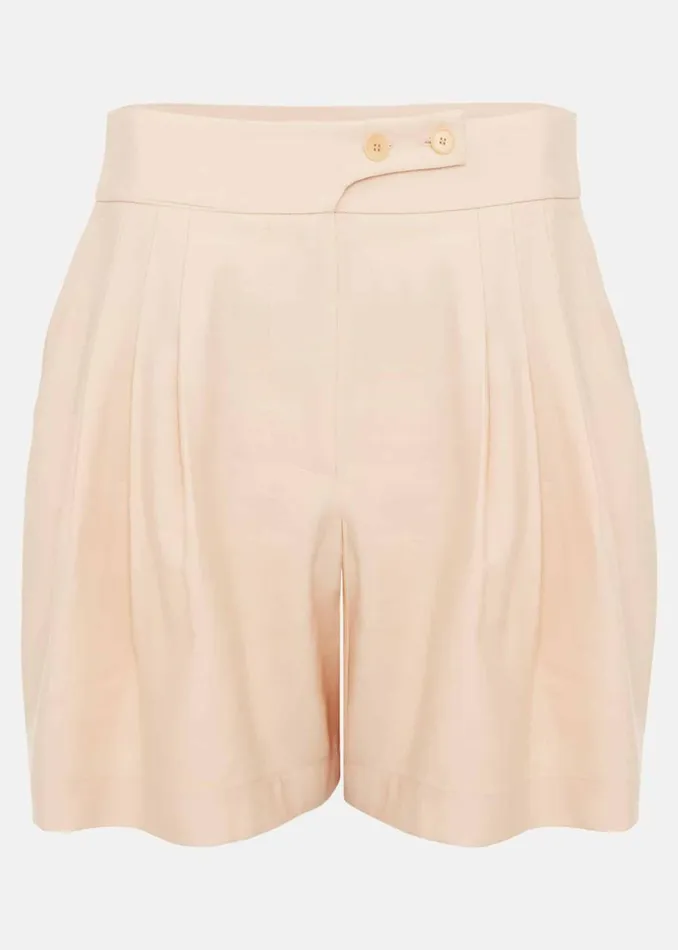 Women Phase Eight Trousers Bianca Linen Short Coral
