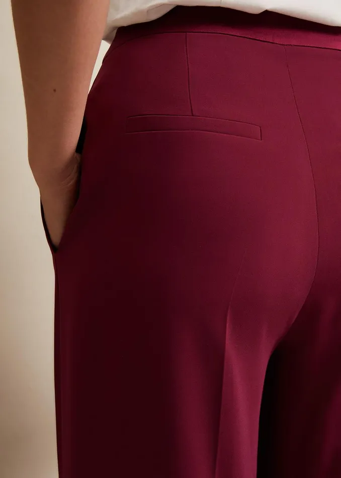Women Phase Eight Trousers Elandra Tux Trouser Burgundy