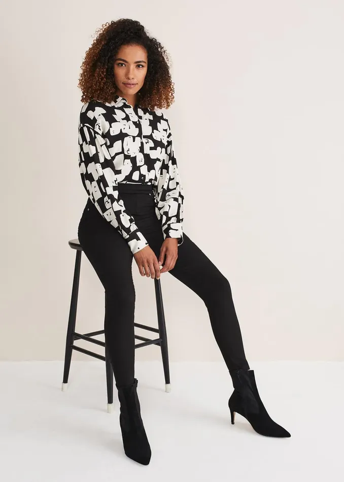 Women Phase Eight Trousers Eliza Jegging Black