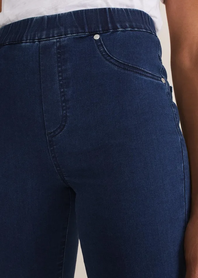 Women Phase Eight Trousers Eliza Pull On Jegging Denim