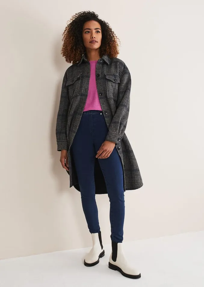 Women Phase Eight Trousers Eliza Pull On Jegging Denim