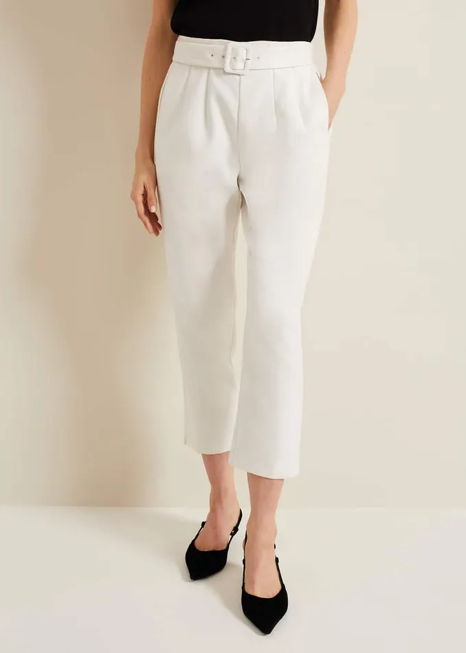Women Phase Eight Trousers Gaia Neutral Tapered Tailored Trouser Neutral