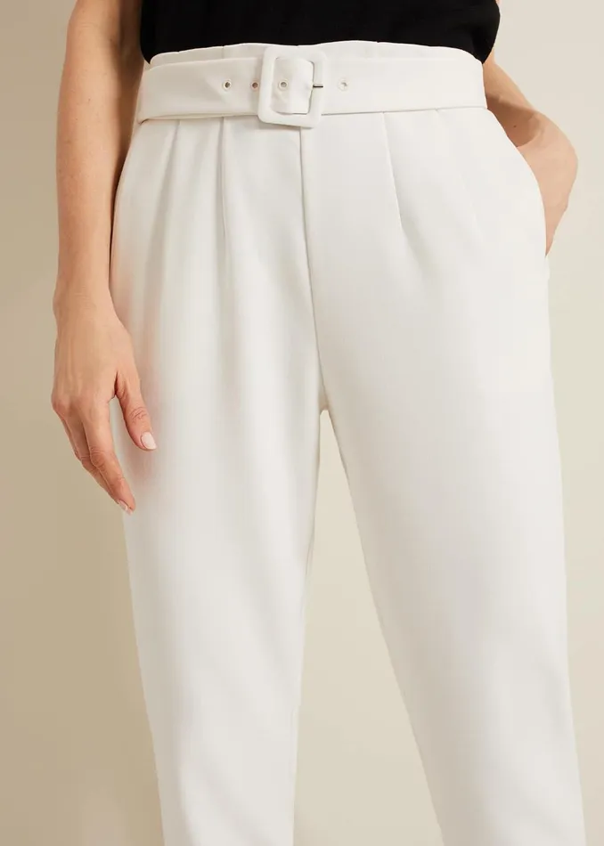 Women Phase Eight Trousers Gaia Neutral Tapered Tailored Trouser Neutral