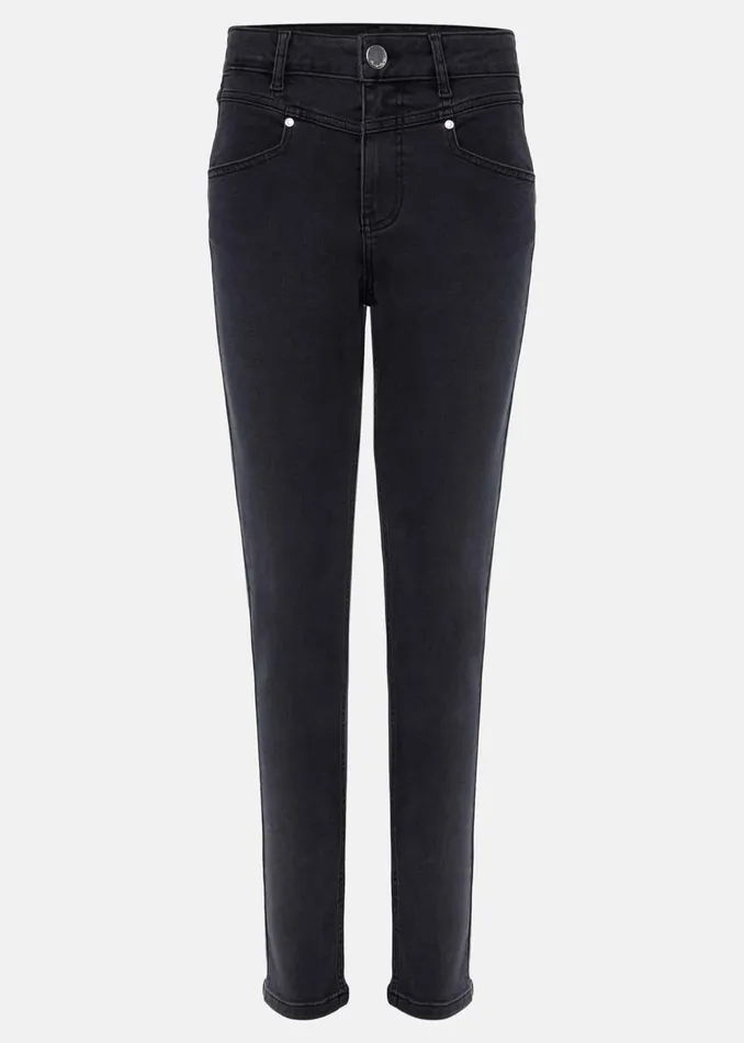 Women Phase Eight Trousers Hailee Topstitch Skinny Jeans Charcoal