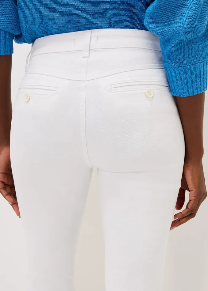 Women Phase Eight Trousers Hailee Topstitch Skinny Jeans White