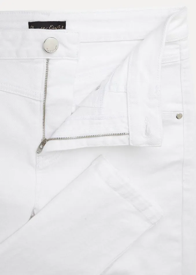 Women Phase Eight Trousers Hailee Topstitch Skinny Jeans White