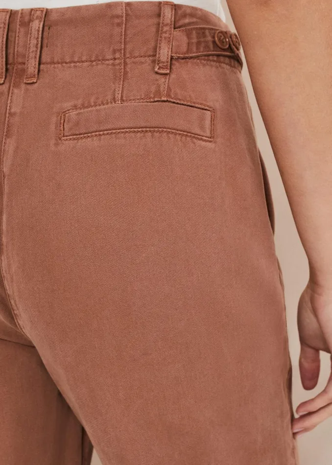 Women Phase Eight Trousers Ivana Relaxed Chino Trouser Chocolate