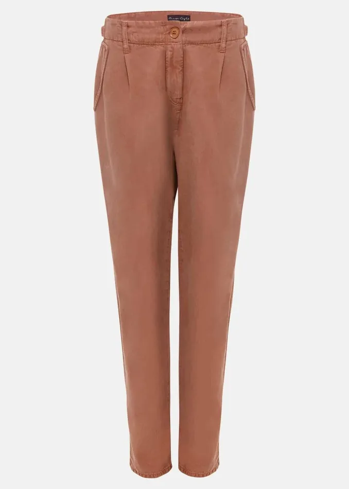 Women Phase Eight Trousers Ivana Relaxed Chino Trouser Chocolate