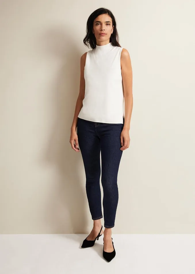Women Phase Eight Trousers Jelena Super Comfort Skinny Jeans Indigo