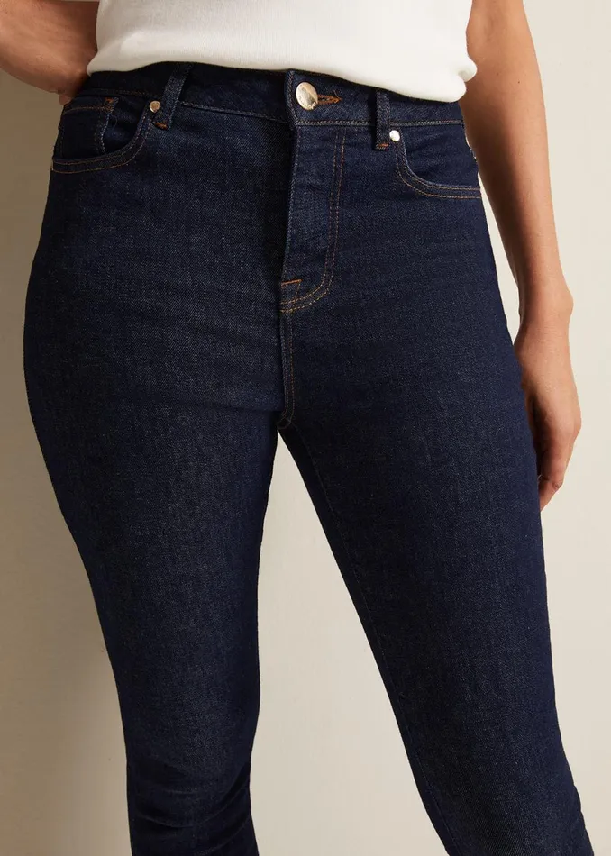 Women Phase Eight Trousers Jelena Super Comfort Skinny Jeans Indigo