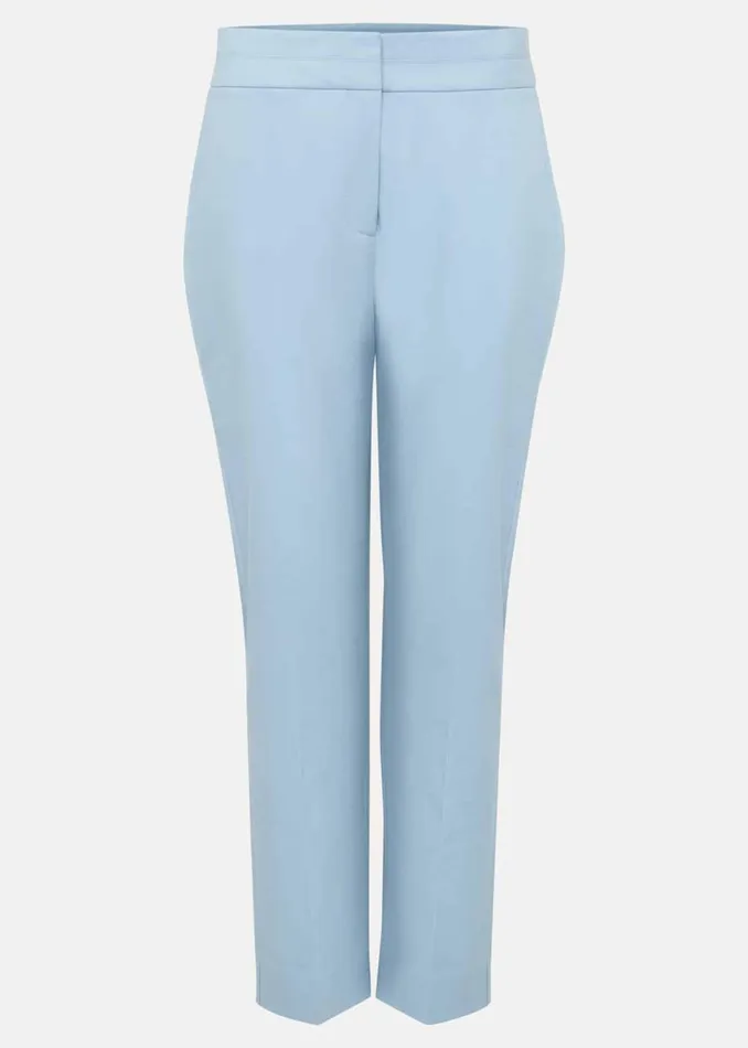 Women Phase Eight Trousers Julianna Cropped Straight Leg Trousers Cornflower Blue