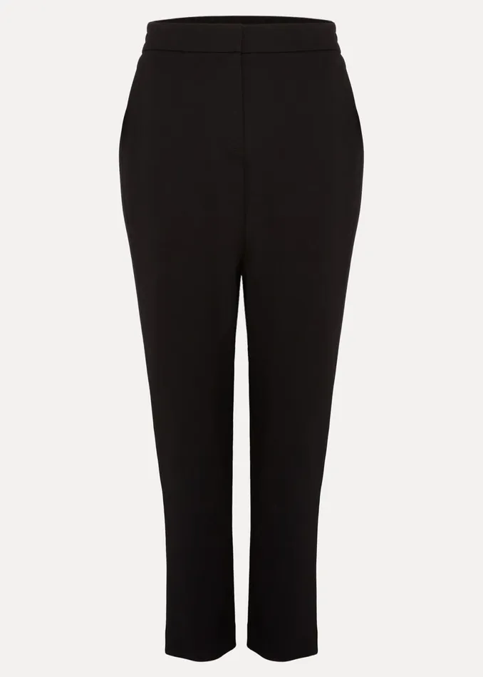 Women Phase Eight Trousers Kimia Ponte Tapered Trouser Black