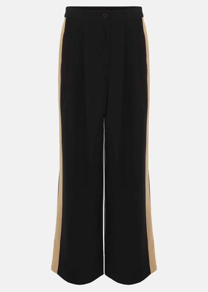 Women Phase Eight Trousers Mae Side Stripe Wide Leg Trouser Navy
