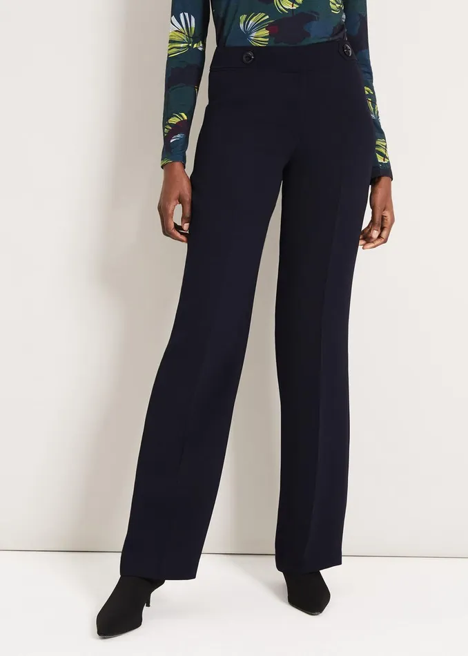 Women Phase Eight Trousers Margot City Suit Trousers Navy