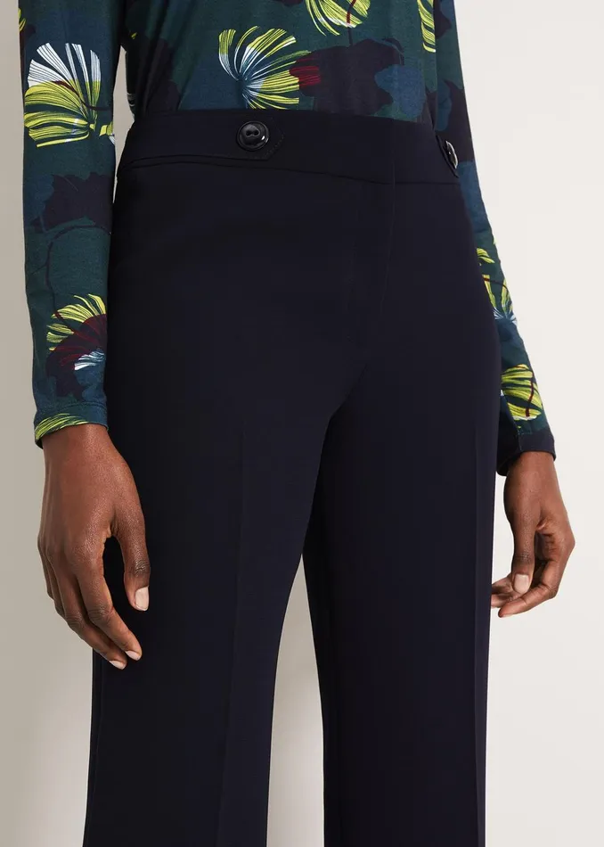 Women Phase Eight Trousers Margot City Suit Trousers Navy