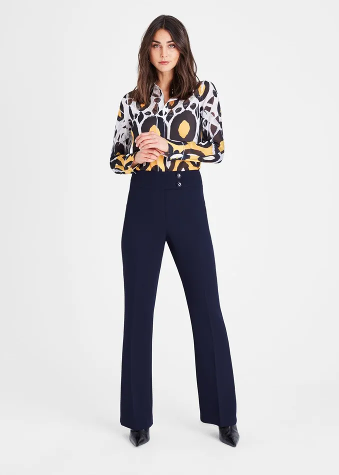Women Phase Eight Trousers Nina City Suit Trousers Navy