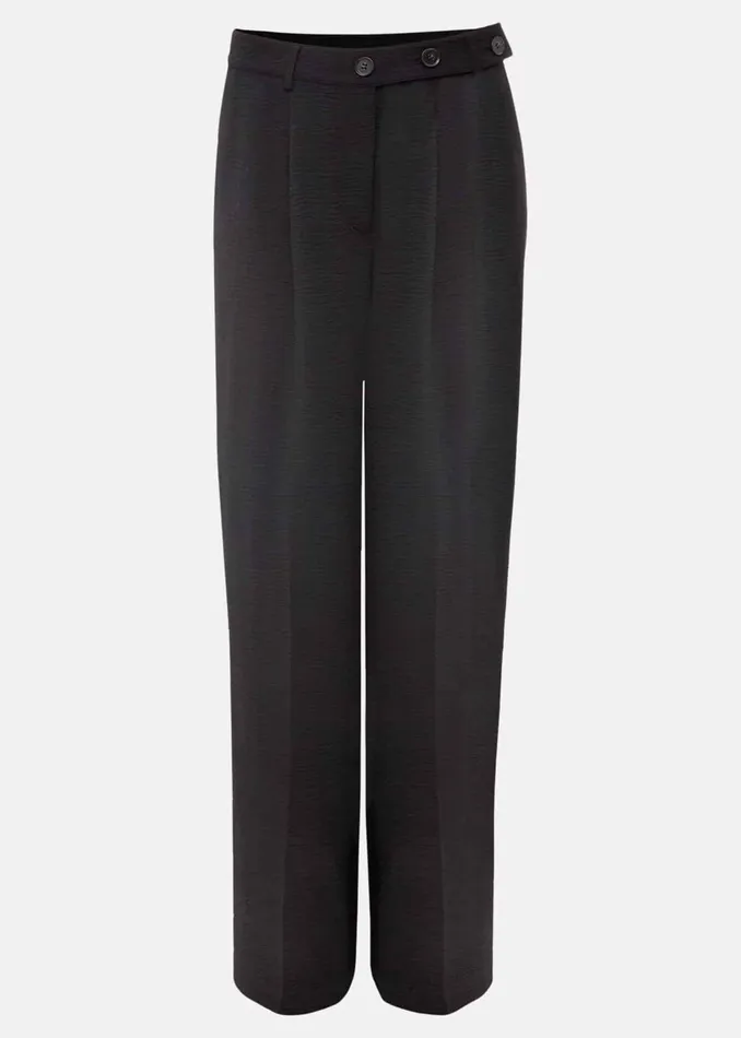 Women Phase Eight Trousers Opal Wide Leg Trousers Black