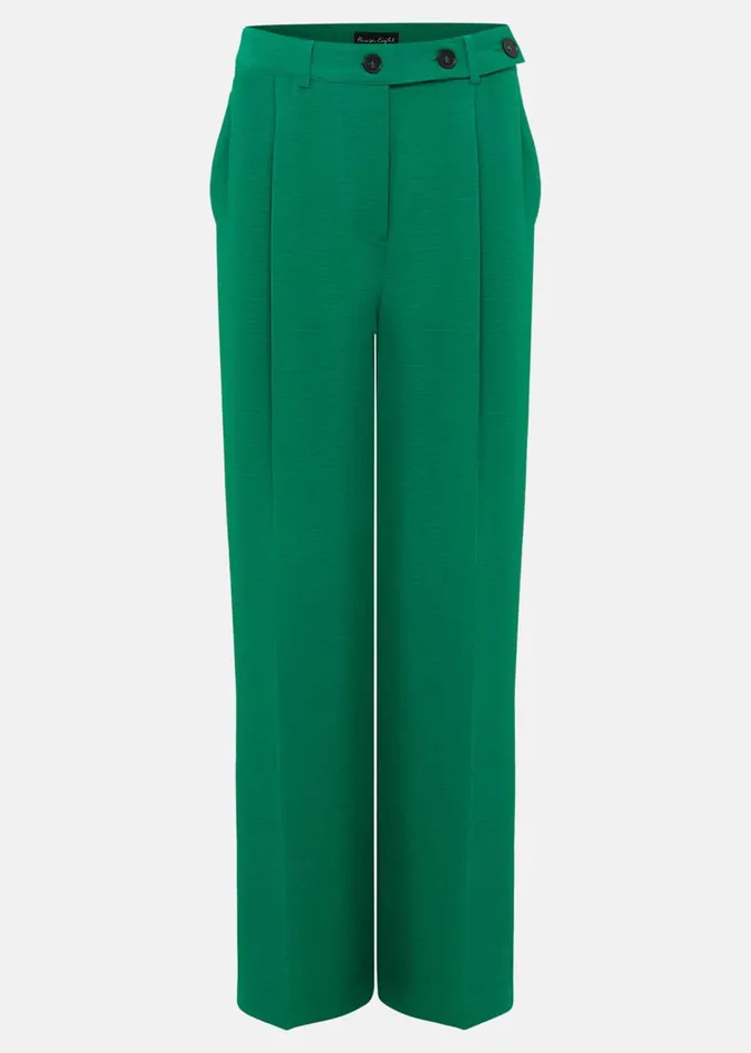 Women Phase Eight Trousers Opal Wide Leg Trousers Green