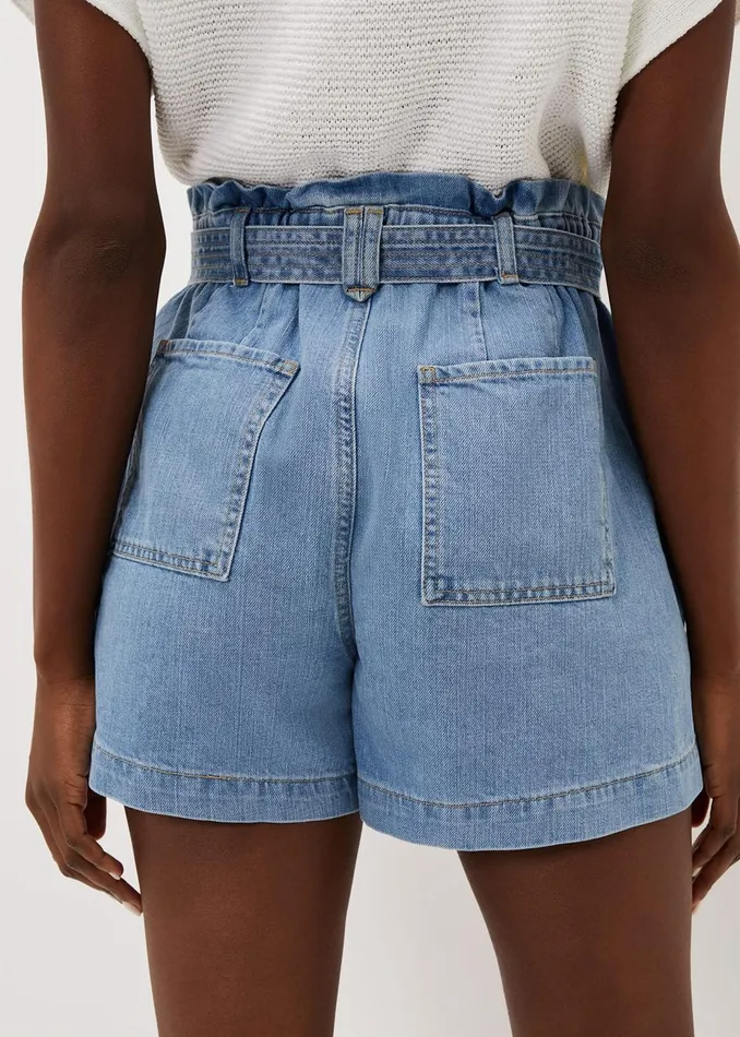 Women Phase Eight Trousers Pollie Denim Cargo Short Denim