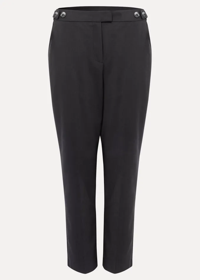 Women Phase Eight Trousers Ulrica Straight Leg Trousers Black