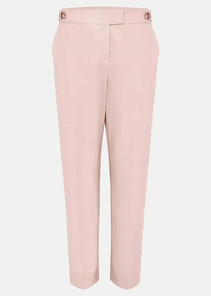 Women Phase Eight Trousers Ulrica Straight Leg Trousers Pale Pink
