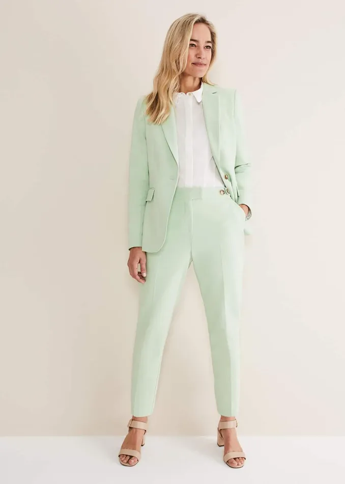 Women Phase Eight Trousers Ulrica Straight Leg Trousers Pistachio