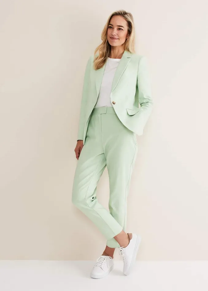 Women Phase Eight Trousers Ulrica Straight Leg Trousers Pistachio