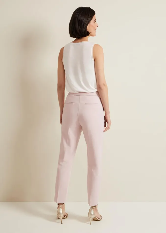 Women Phase Eight Trousers Ulrica Tapered Suit Trouser Antique Rose
