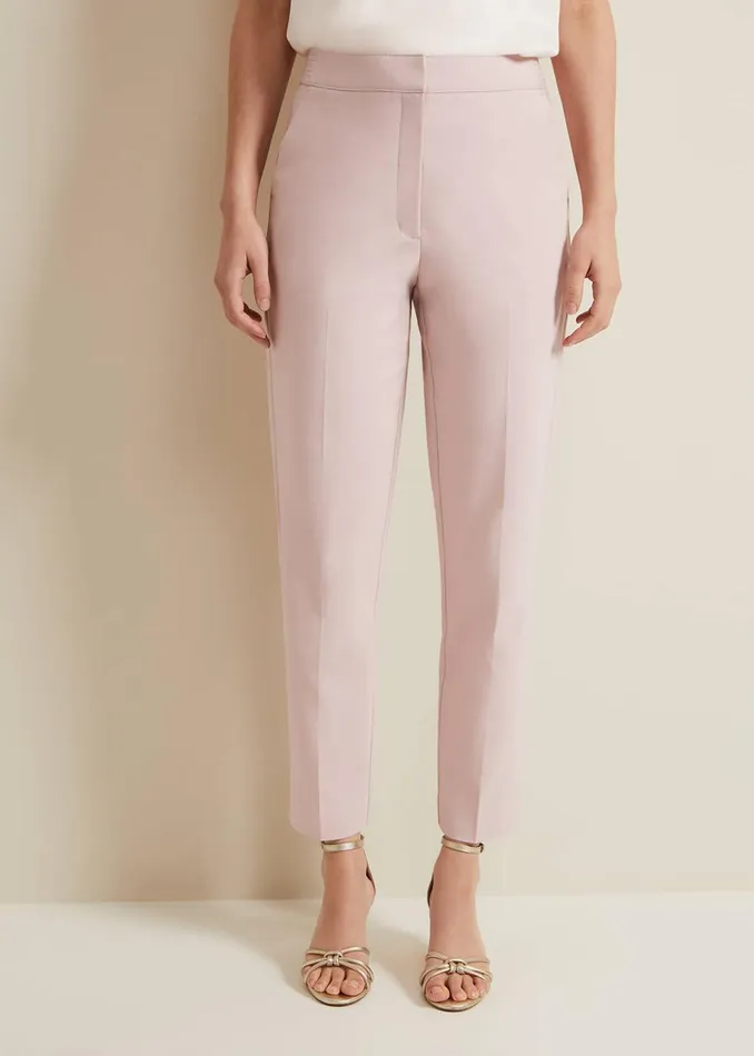 Women Phase Eight Trousers Ulrica Tapered Suit Trouser Antique Rose