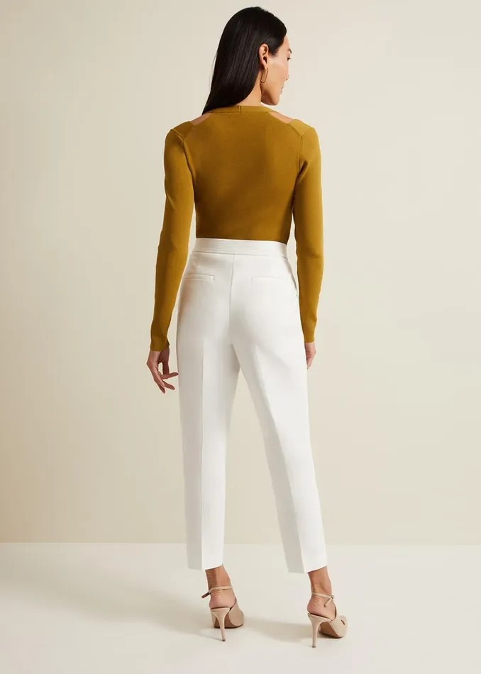 Women Phase Eight Trousers Ulrica Tapered Suit Trouser White