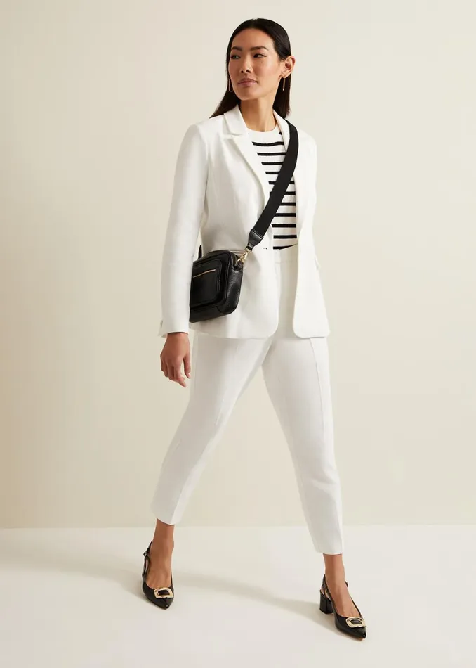 Women Phase Eight Trousers Ulrica Tapered Suit Trouser White