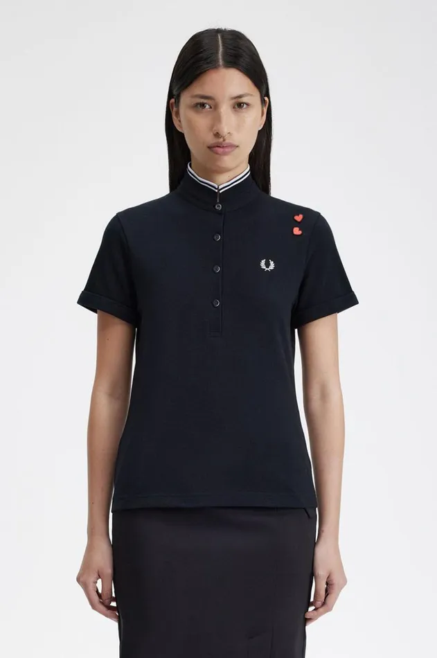 Women Polo Shirts Fred Perry Amy Fred Perry Shirt Black