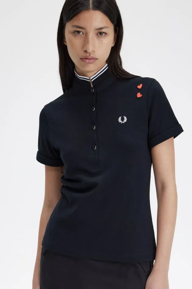 Women Polo Shirts Fred Perry Amy Fred Perry Shirt Black