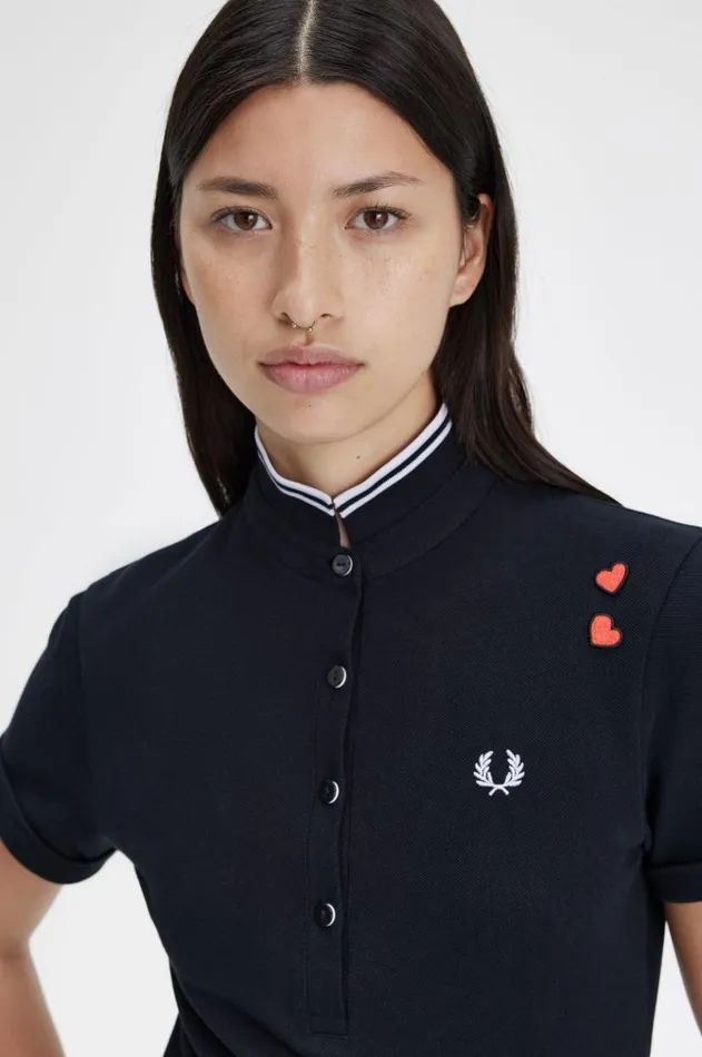 Women Polo Shirts Fred Perry Amy Fred Perry Shirt Black