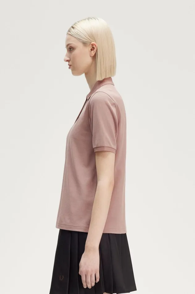 Women Polo Shirts Fred Perry G6000 Dark Pinknight Green