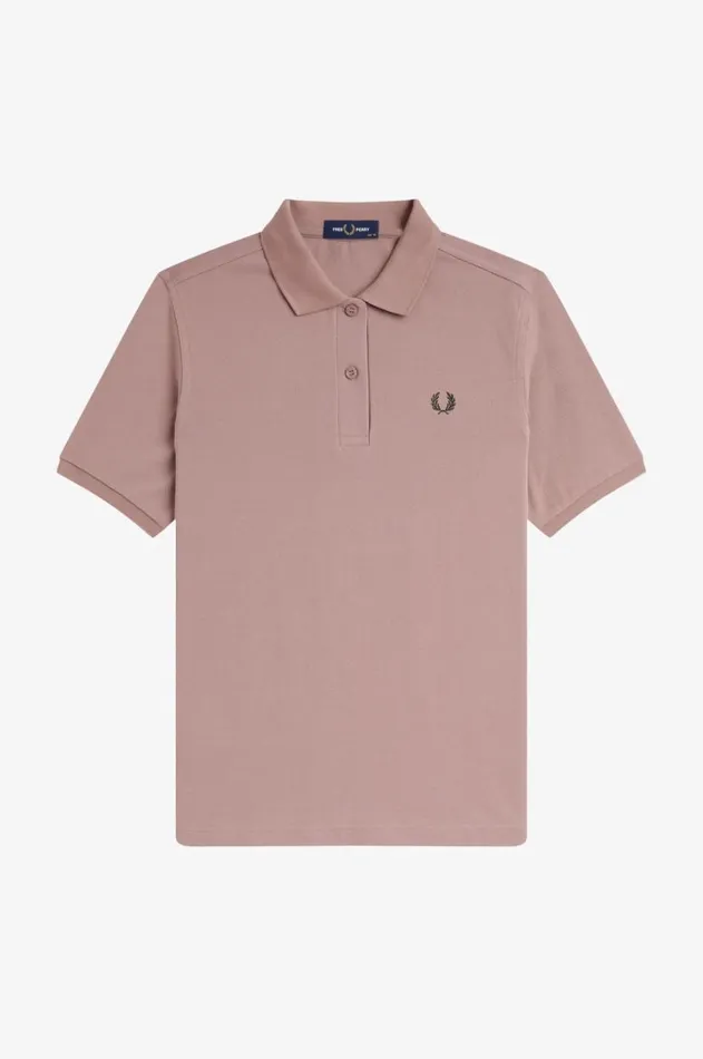 Women Polo Shirts Fred Perry G6000 Dark Pinknight Green