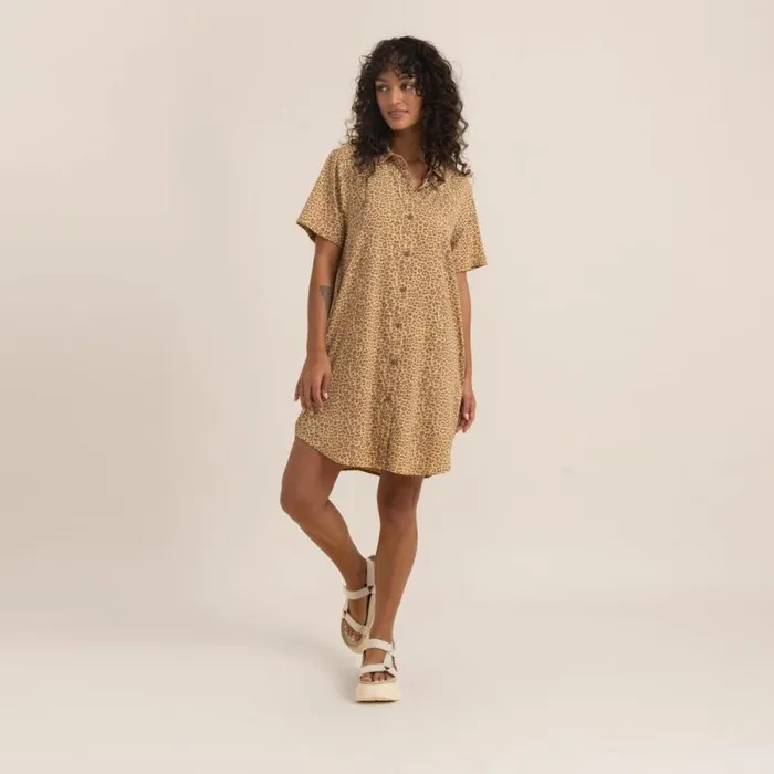 Women Roark Dresses and Robes Bless Up Dress Caramel Leopard