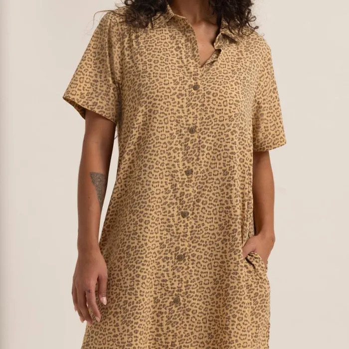 Women Roark Dresses and Robes Bless Up Dress Caramel Leopard
