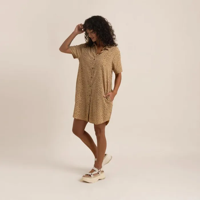 Women Roark Dresses and Robes Bless Up Dress Caramel Leopard